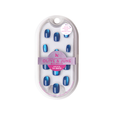 Sapphire Velvet - Press-On | Extra Extra Short | Round Sapphire Velvet - Press-On | Extra Extra Short | Round  Press-On