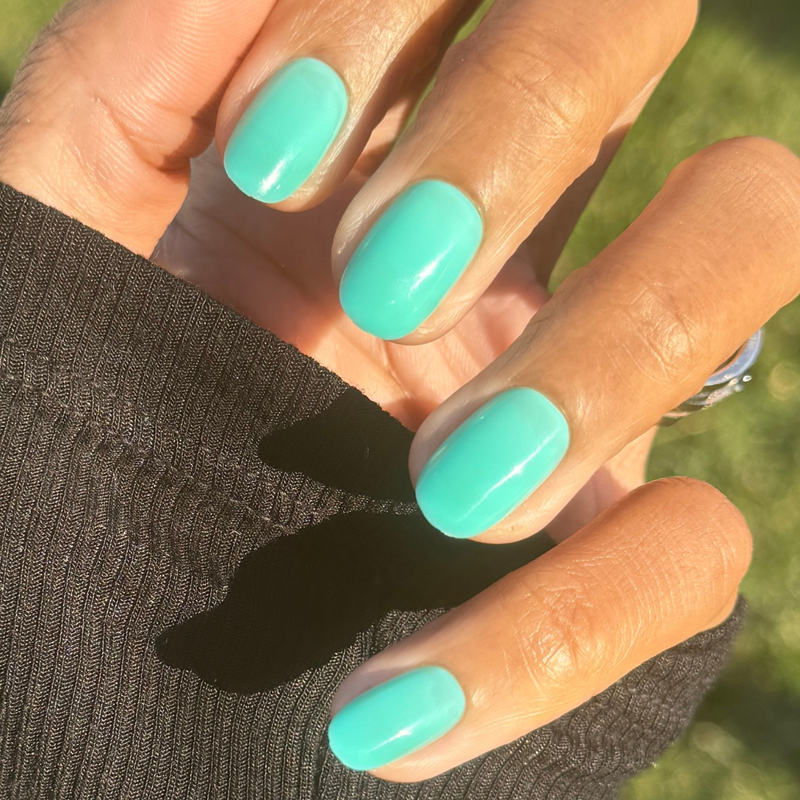 picture of Fresh Aqua - Press-On | Short | Round