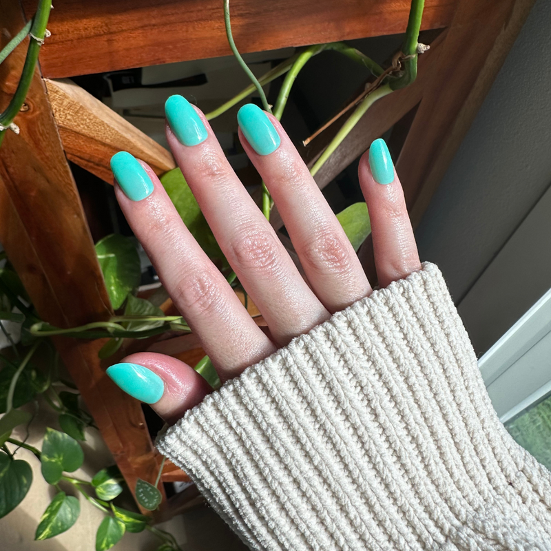 picture of Fresh Aqua - Press-On | Short | Round