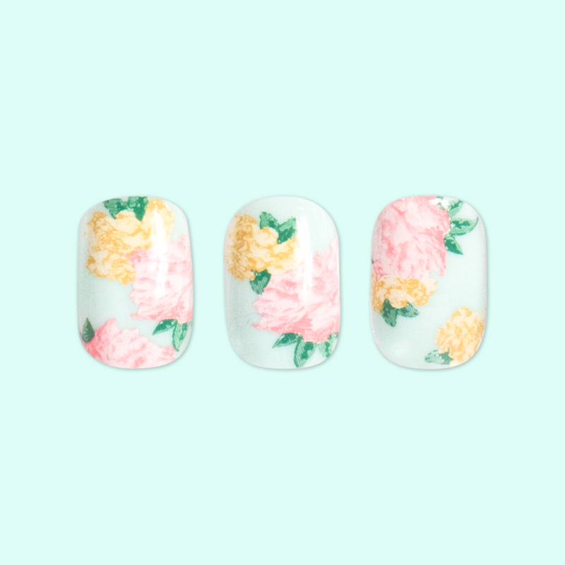 Full Floral - Press-On | Extra Short | Squoval second image