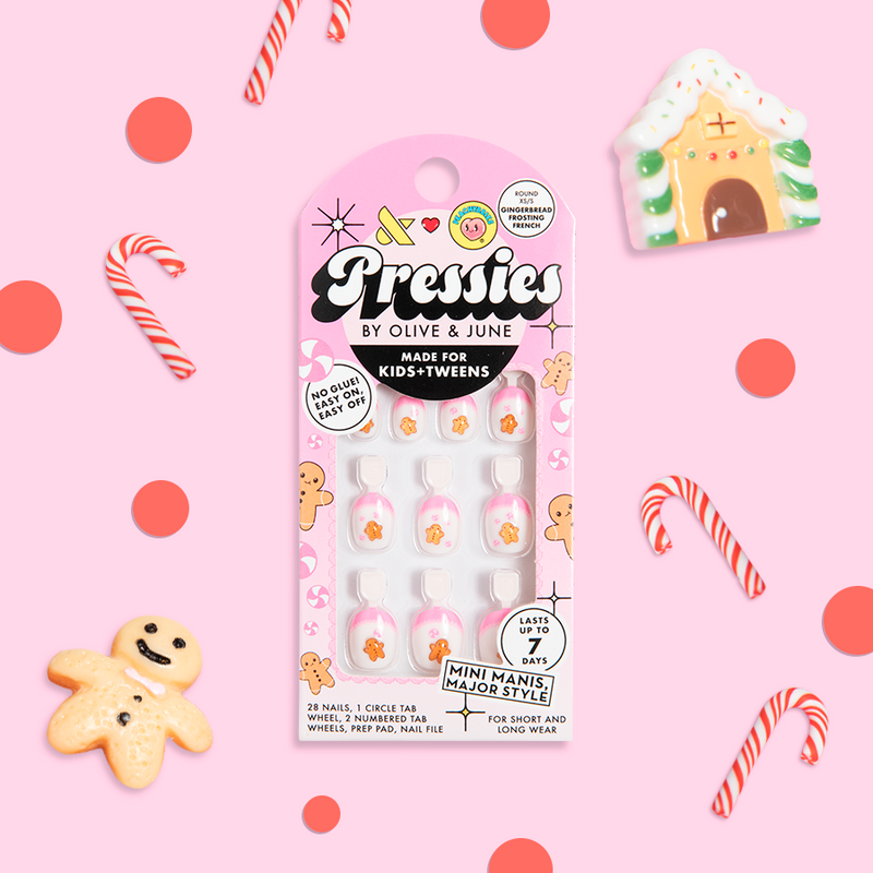 Gingerbread Frosting French - Pressies | Extra Short Short | Round - Pressies