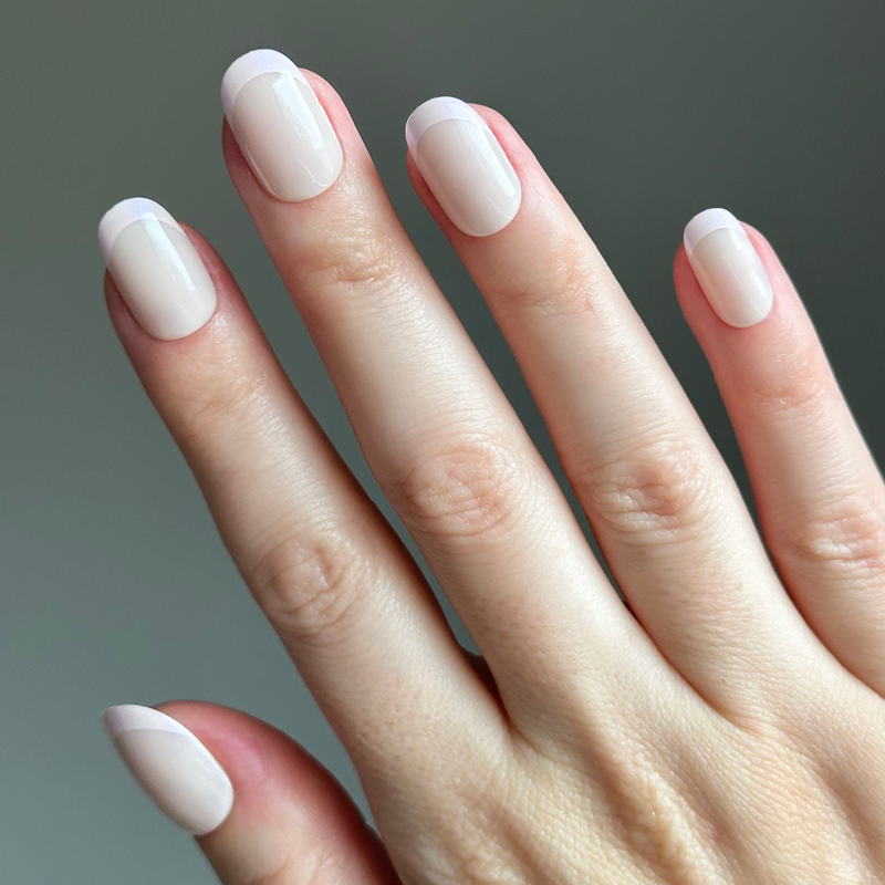 picture of Glazed French | Short | Round - Tab Press-On