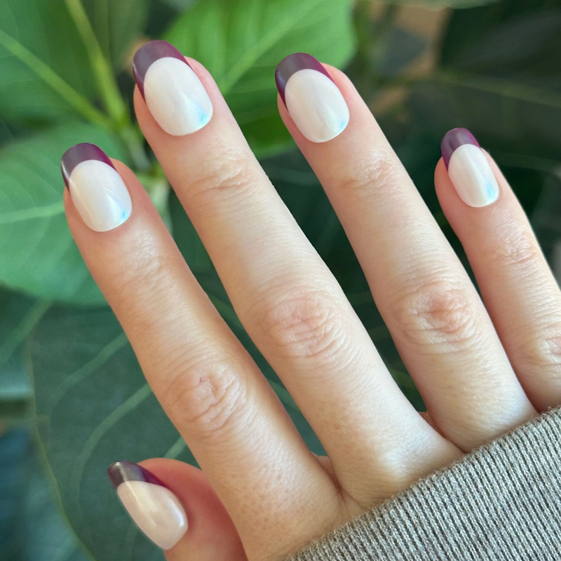 picture of Glazed Plaza French - Tab Press-On | Short | Round