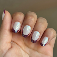 picture of Glazed Plaza French - Tab Press-On | Short | Round