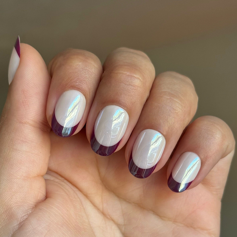 picture of Glazed Plaza French - Tab Press-On | Short | Round