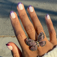 picture of Glazed Plaza French - Tab Press-On | Short | Round