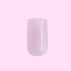 Glitter Cowgirl - Press-On | Medium | Square with milky lavender base and holographic flakes for easy at-home manicure