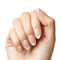 Glitter French - Press-On | Medium | Oval thumbnail