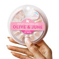 Glitter French - Press-On | Medium | Oval thumbnail