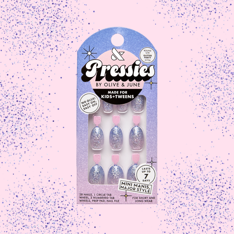 Glitter Party - Pressies | Short Medium | Round