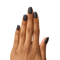 Glossy Tip Black French - Press-On | Short | Round thumbnail