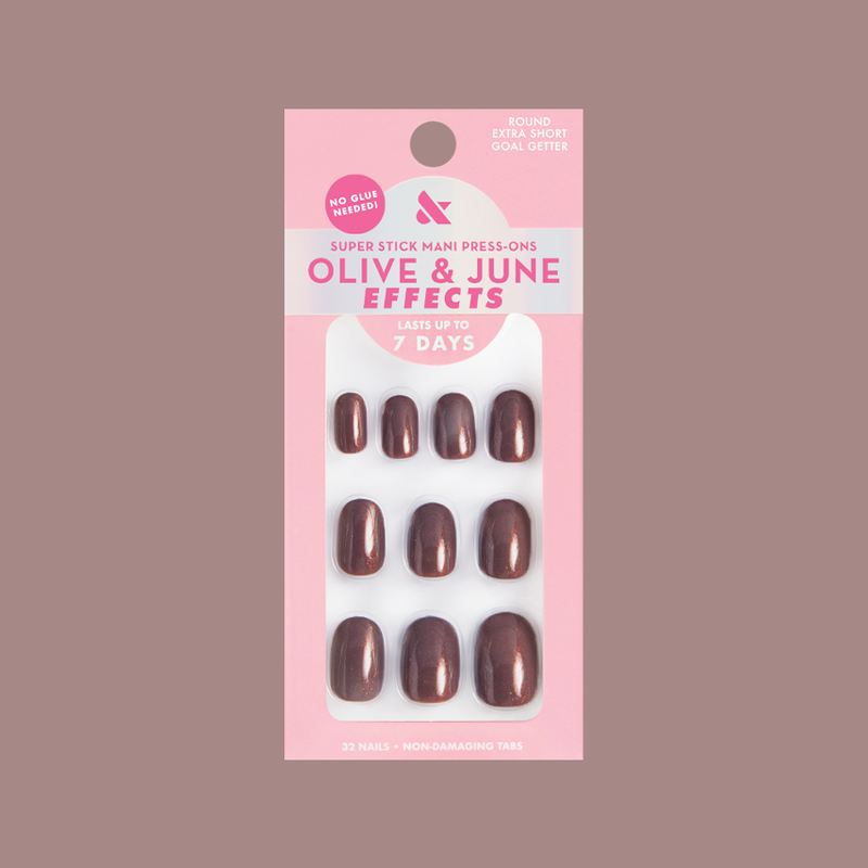 Goal Getter - Tab Press-On | Extra Short | Round 