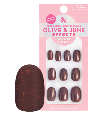 Goal Getter - Tab Press-On | Extra Short | Round Press-On