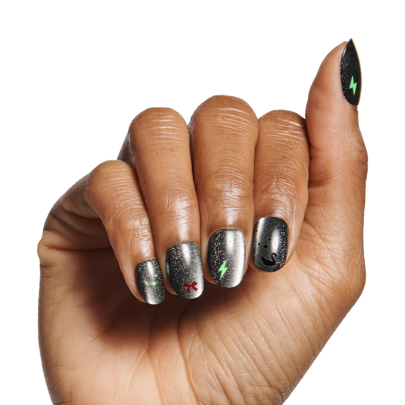 Halloween Puffy Nail Art Stickers - Goth Glam