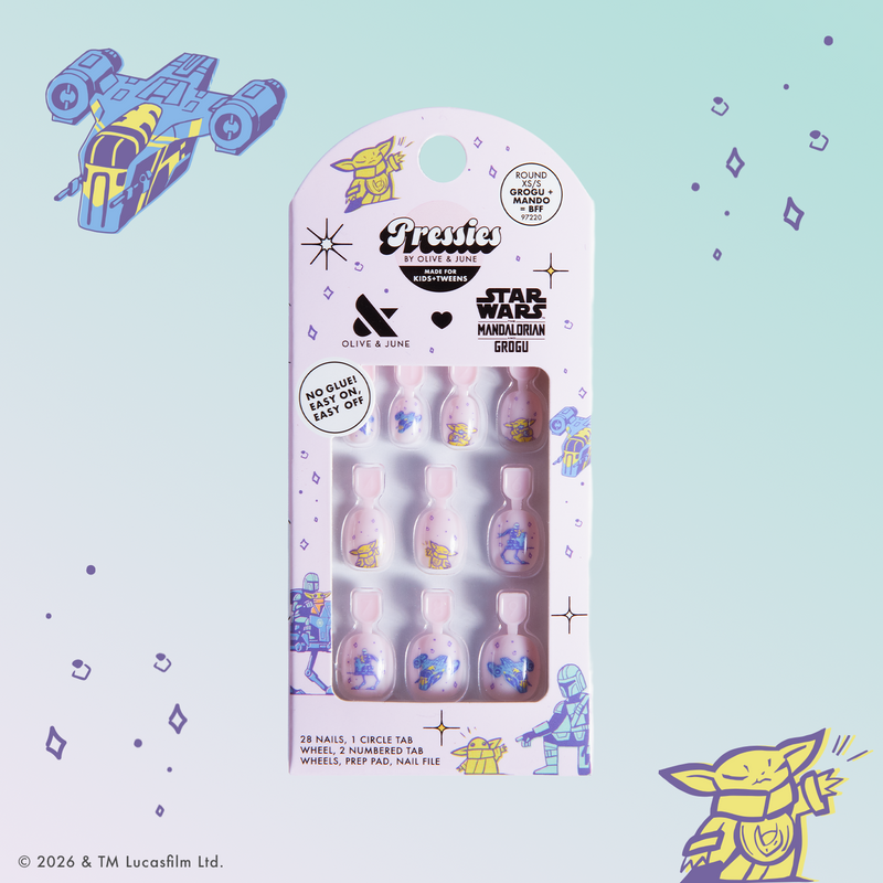 Grogu + Mando = BFF  - Pressies | Extra Short Short | Round - Pressies