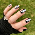 Gunmetal Chrome - Press-On | Short | Square thumbnail