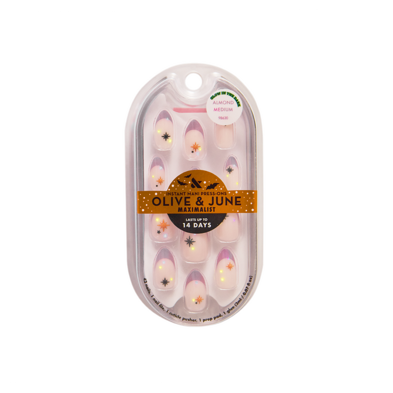 Halloween Sparkle French - Press-On | Medium | Almond