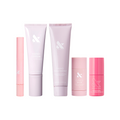 Healthy & Hydrated Nails Set with hand serum, hand treatment, cuticle balm, and advanced nail strengthener in pink packaging thumbnail