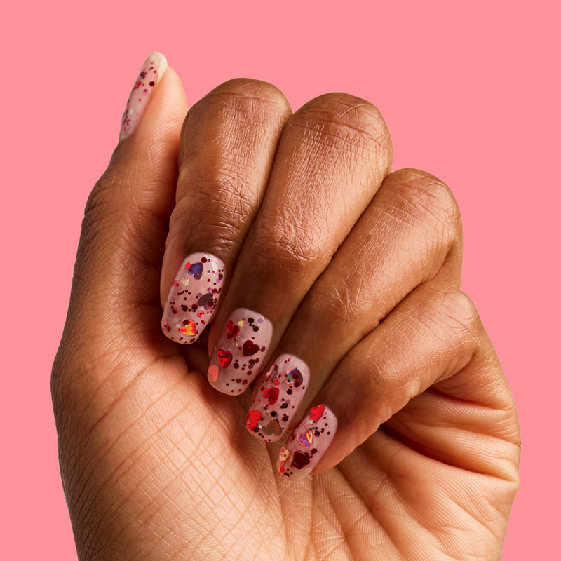 HEARTED a Metallics Glitters Neutrals  HEARTED