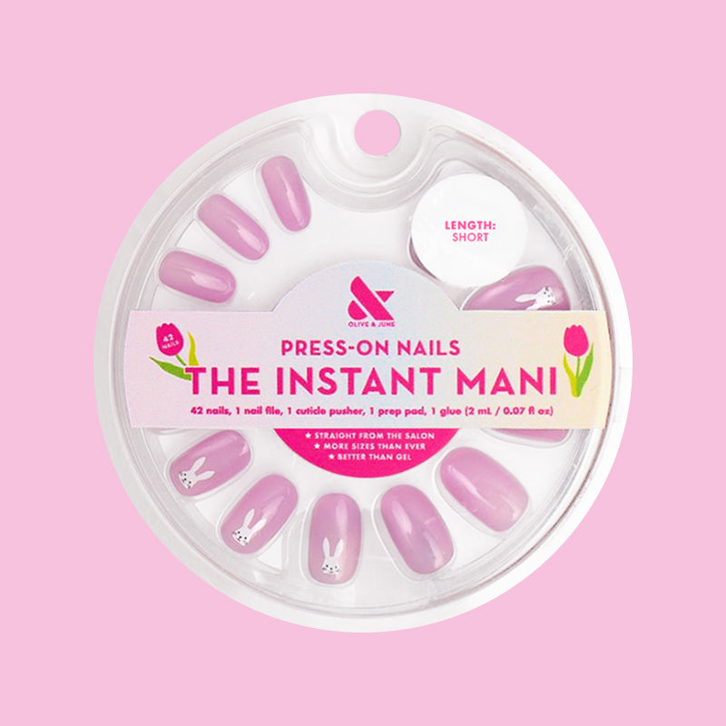 Hello Bunny! - Press-On | Short | Round 