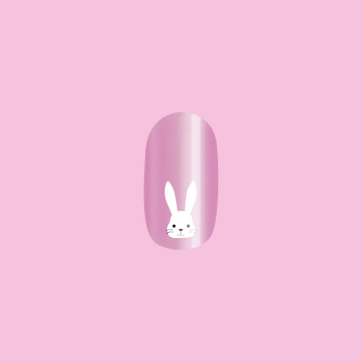 Hello Bunny! - Press-On | Short | Round second image