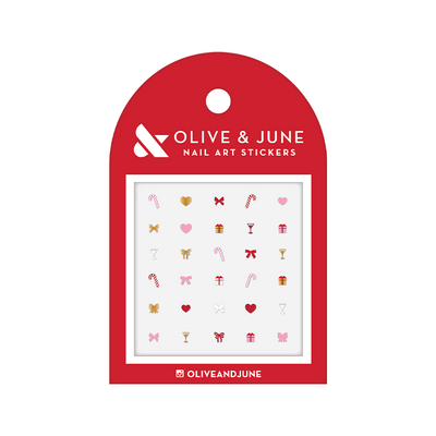 Candy Cane Sticker Set Candy Cane Sticker Set  Nail Art Stickers