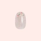 Holographic Holiday Confetti - Press-On | Medium | Oval