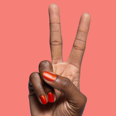 Honk If You Love My Mani Honk If You Love My Mani shimmery orange red Nail Polish