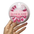 Hot Pink Chrome - Press On | Extra Short | Round thumbnail