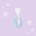 Iridescent Snow Queen - Pressies | Extra Short Short | Round single nail