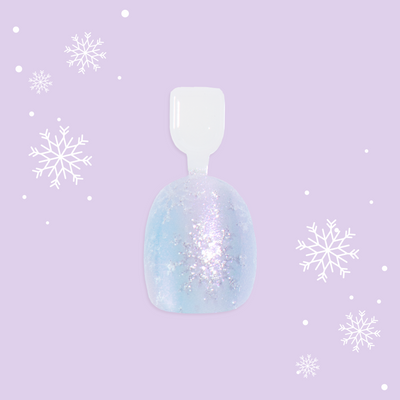 Iridescent Snow Queen - Pressies | Extra Short Short | Round shimmering multi-colored press-on nails for kids and tweens mani Iridescent Snow Queen - Pressies | Extra Short Short | Round  Pressies
