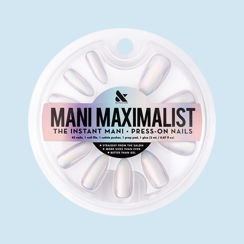 Iridescent Chrome - Press-On | Long | Almond 