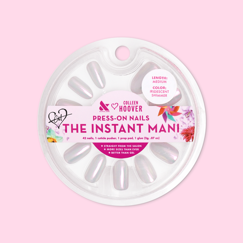 Iridescent Shimmer - Press-On | Medium | Oval 