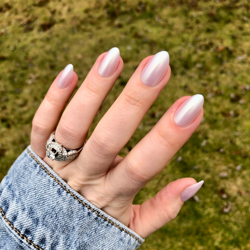 picture of Purple Puka - Press-On | Medium | Almond