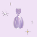 La La Lavender Chrome - Pressies | Extra Short Short | Round single nail