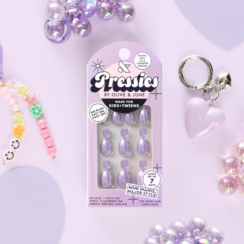 La La Lavender Chrome - Pressies | Extra Short Short | Round - Pressies