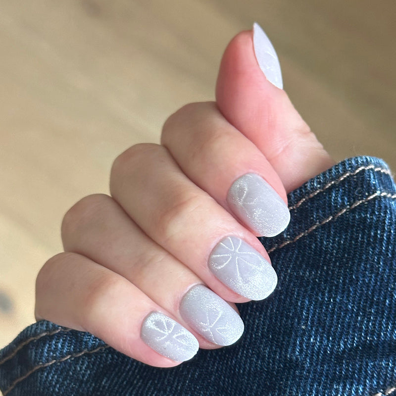 picture of Lavender Blooms Velvet - Press-On | Extra Short | Round