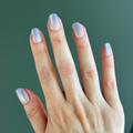 Lavender Gradient Velvet | Extra Short | Round - Tab Press-On thumbnail
