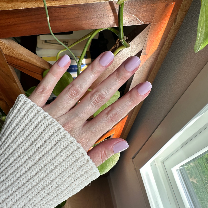 picture of Lavender Stems - Press-On | Extra Short | Squoval