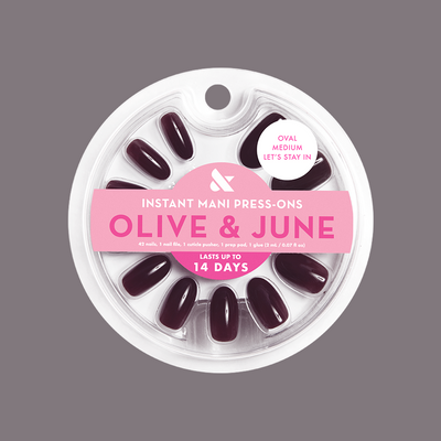 Let’s Stay In - Press-On | Medium | Oval Let’s Stay In - Press-On | Medium | Oval  Press-On