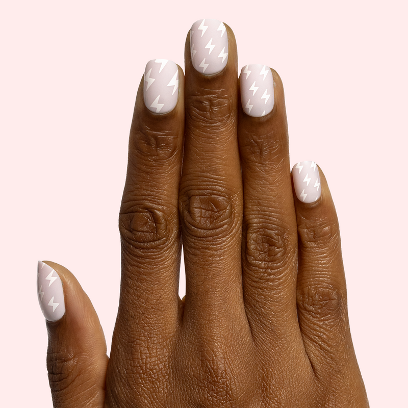 picture of Lightning Strike | Extra Short | Squoval - Tab Press-On