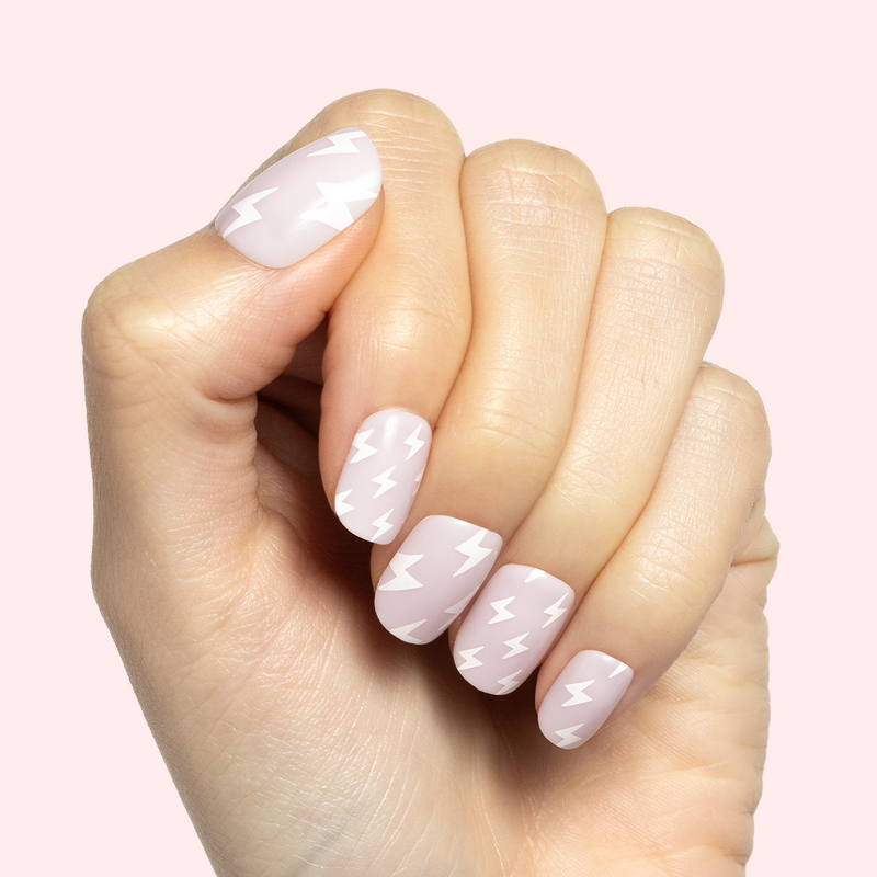 picture of Lightning Strike | Extra Short | Squoval - Tab Press-On