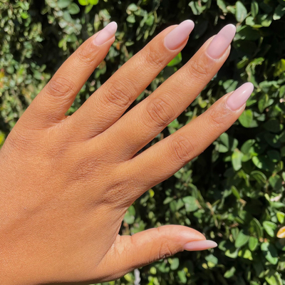 Lilac Luxe - Builder Gel display on hand