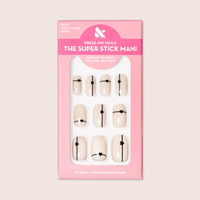 Linear Hearts | Short | Squoval - Tab Press-On 