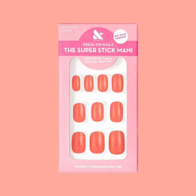 Lobster | Extra Short | Squoval - Tab Press-On 