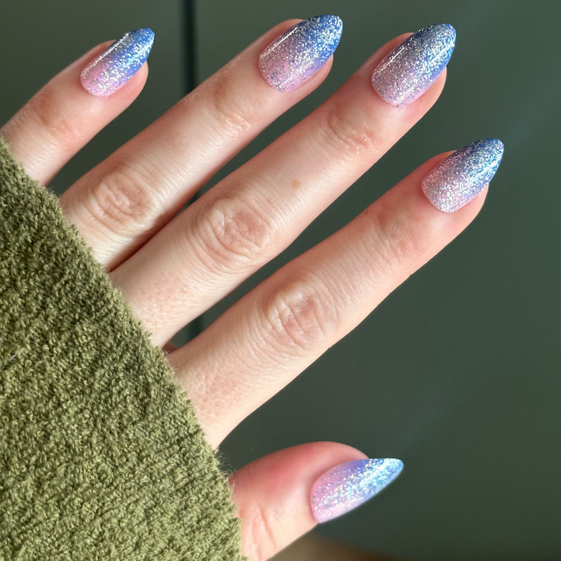 picture of Major Glitter Gradient - Press On | Medium | Almond