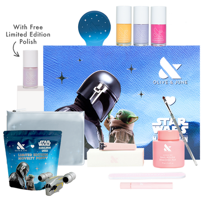The Mani System nail polish and manicure tools set with various shades for easy at-home mani and pedis by Olive and June The Long-Lasting Mani System  System