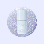 Mani on the Dance Floor Gel bottle showing silver flash glitter gel polish perfect for a sparkling manicure
