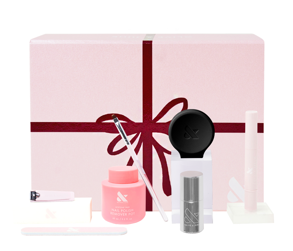 The Bonus Fall Mani System - Long Lasting - 6 Polishes with tools and remover for easy at-home manicure and pedicure