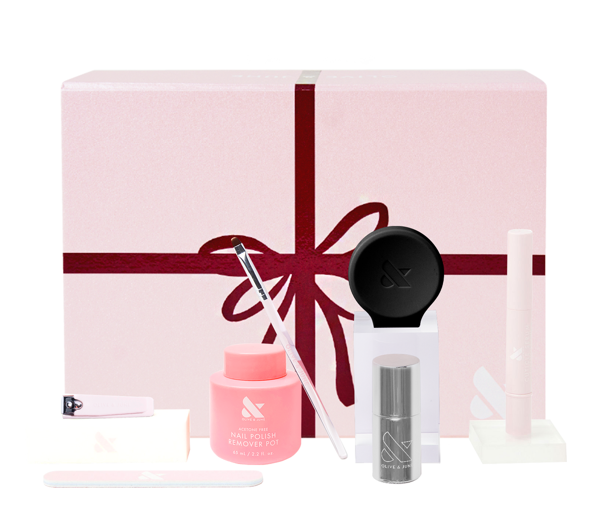 The Bonus Fall Mani System - Long Lasting - 6 Polishes with tools and remover for easy at-home manicure and pedicure